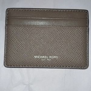 Michael Kors Tan Leather Card Holder
